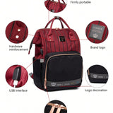 Burgundy LeQueen Baby Diaper Bag