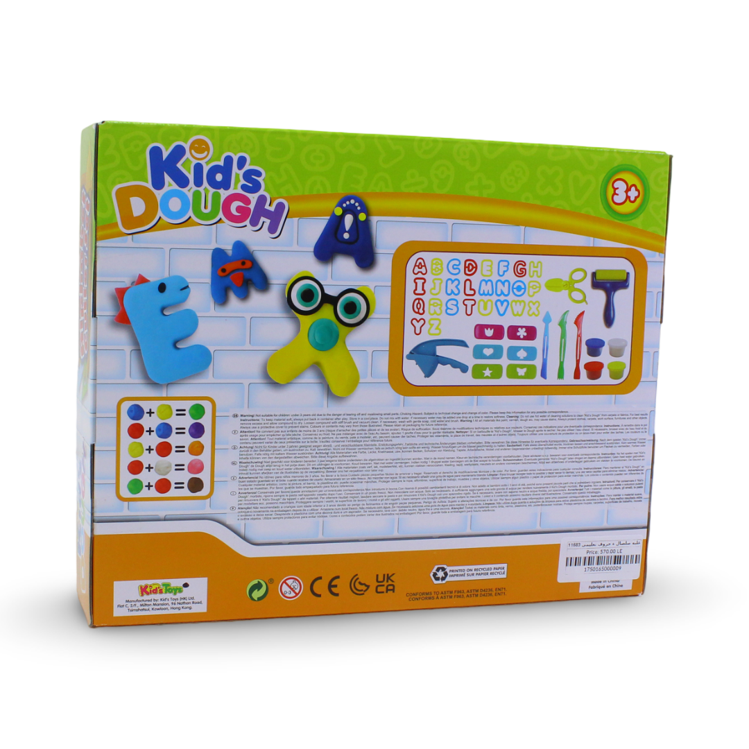 Kid's Dough Alphabet Cutter Set