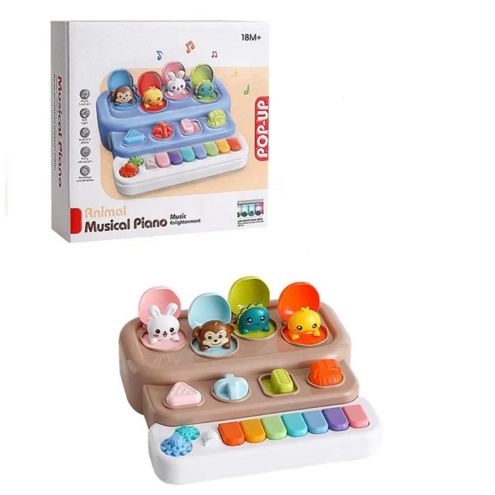 Kids Animal Musical Piano Toy – Beige