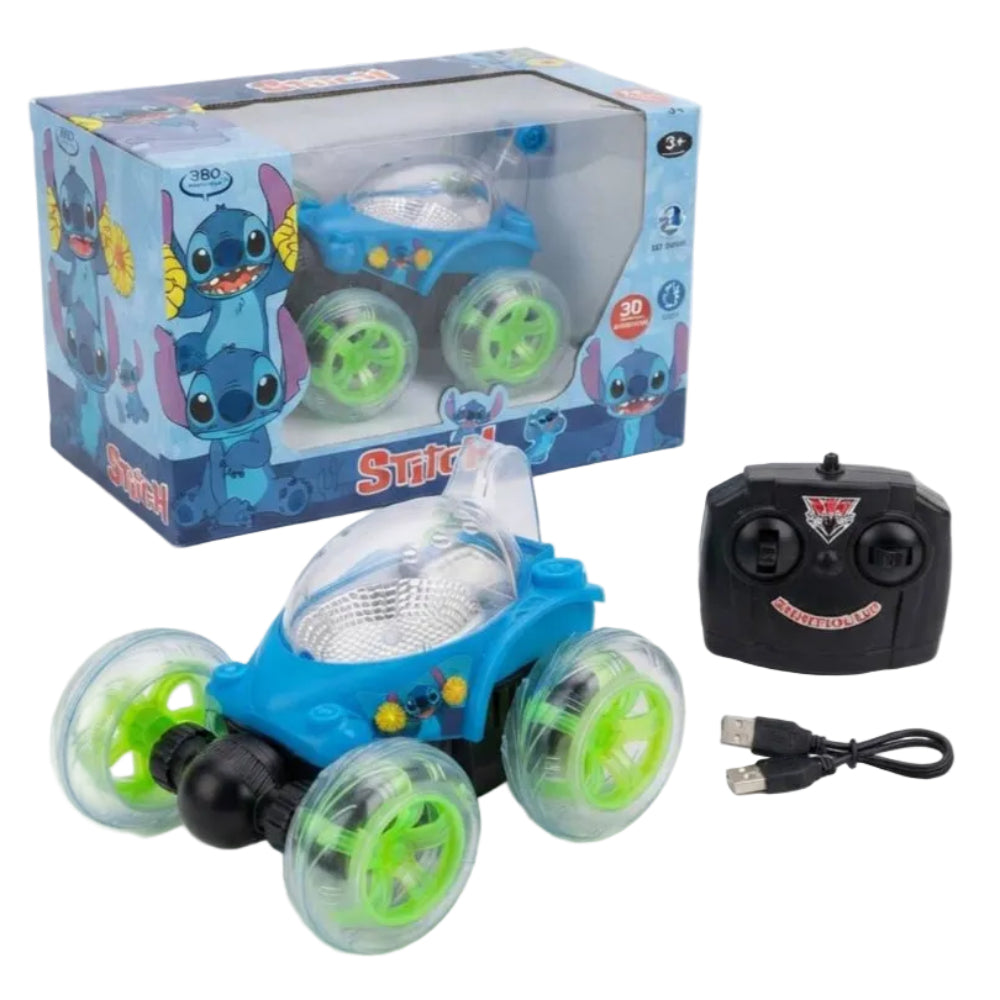 Stitch 3D Rolling Stunt RC Car