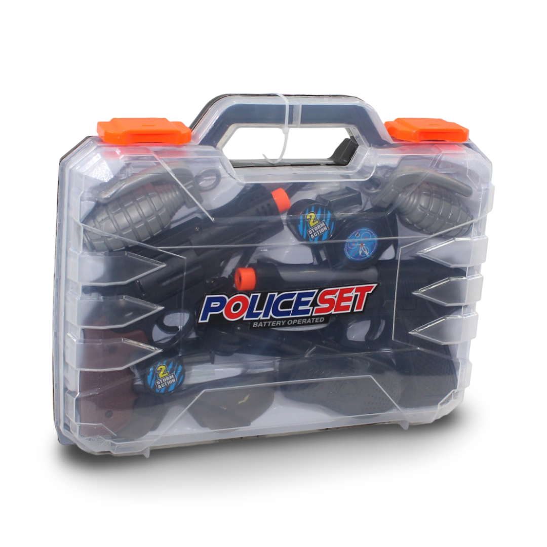 Police Toy Set Battery Operated (2 Storm Action) - Toys - OKO