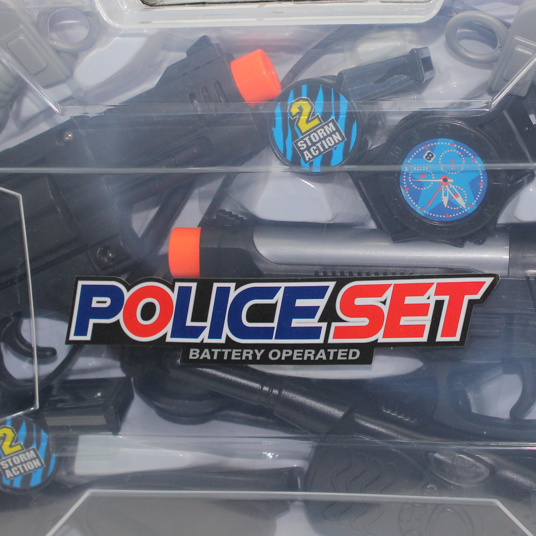 Police Toy Set Battery Operated (2 Storm Action)