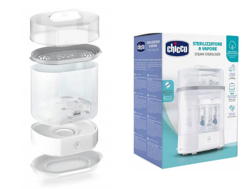 Chicco Natural 3 in 1 Steam Sterilizer – Full, Compact & Microwave Modes