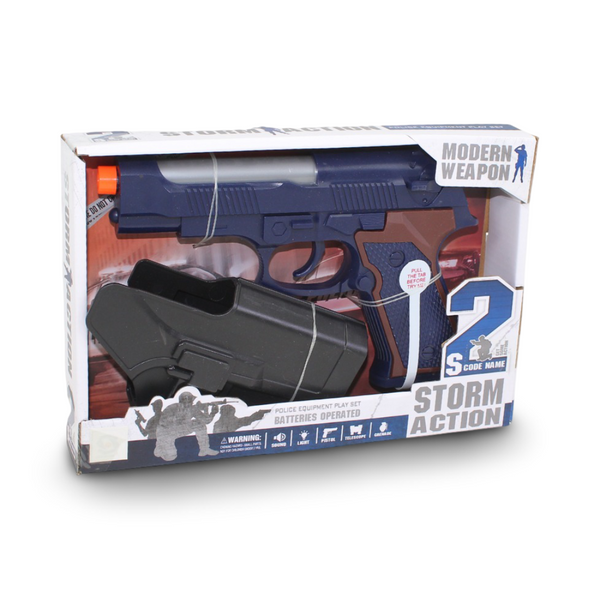 Storm Action Toy Police Gun with Cover