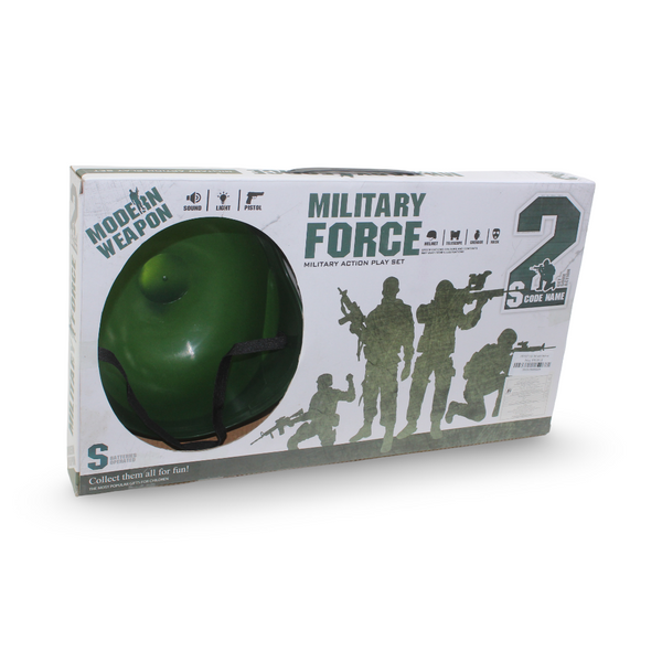 Military Action Play Set with Helmet