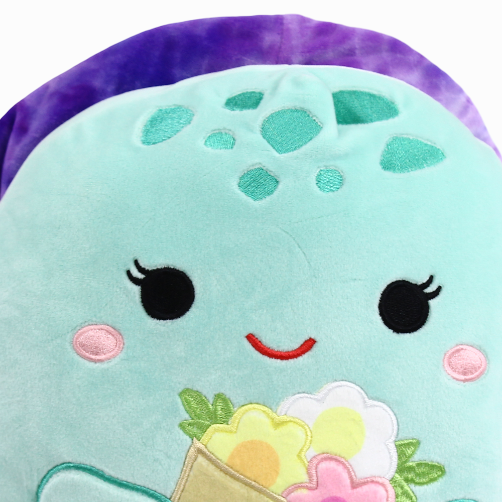 Squishmallows Seasonal Squad 12 Inches - Kamya the Mint Leatherback Turtle Holding Flower Bouquet
