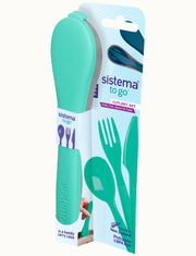 Sistema Cutlery Set – BPA Free Plastic Aqua