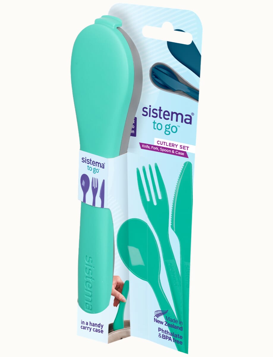 Sistema Cutlery Set – BPA Free Plastic Aqua