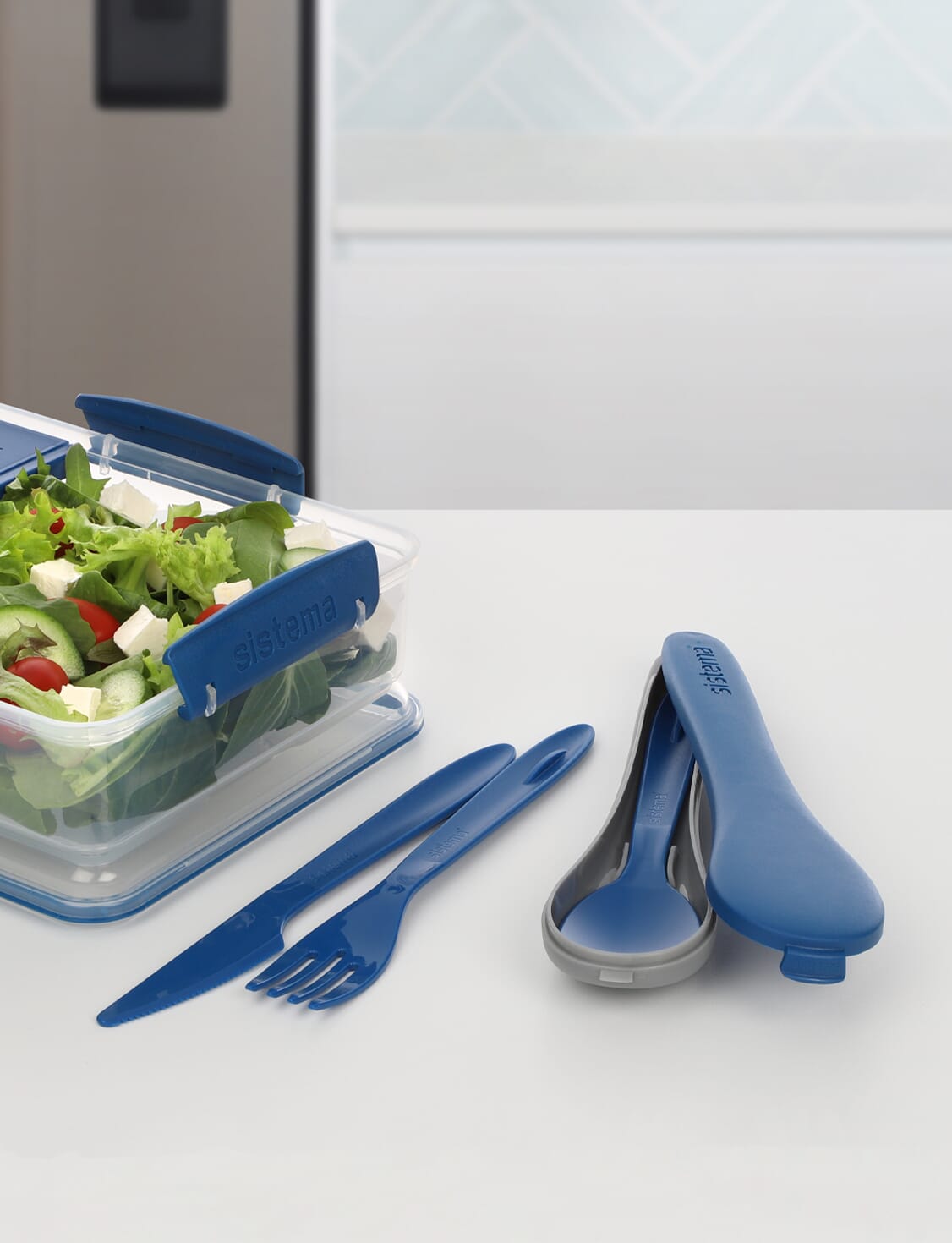 Sistema Cutlery Set – BPA Free Plastic Navy