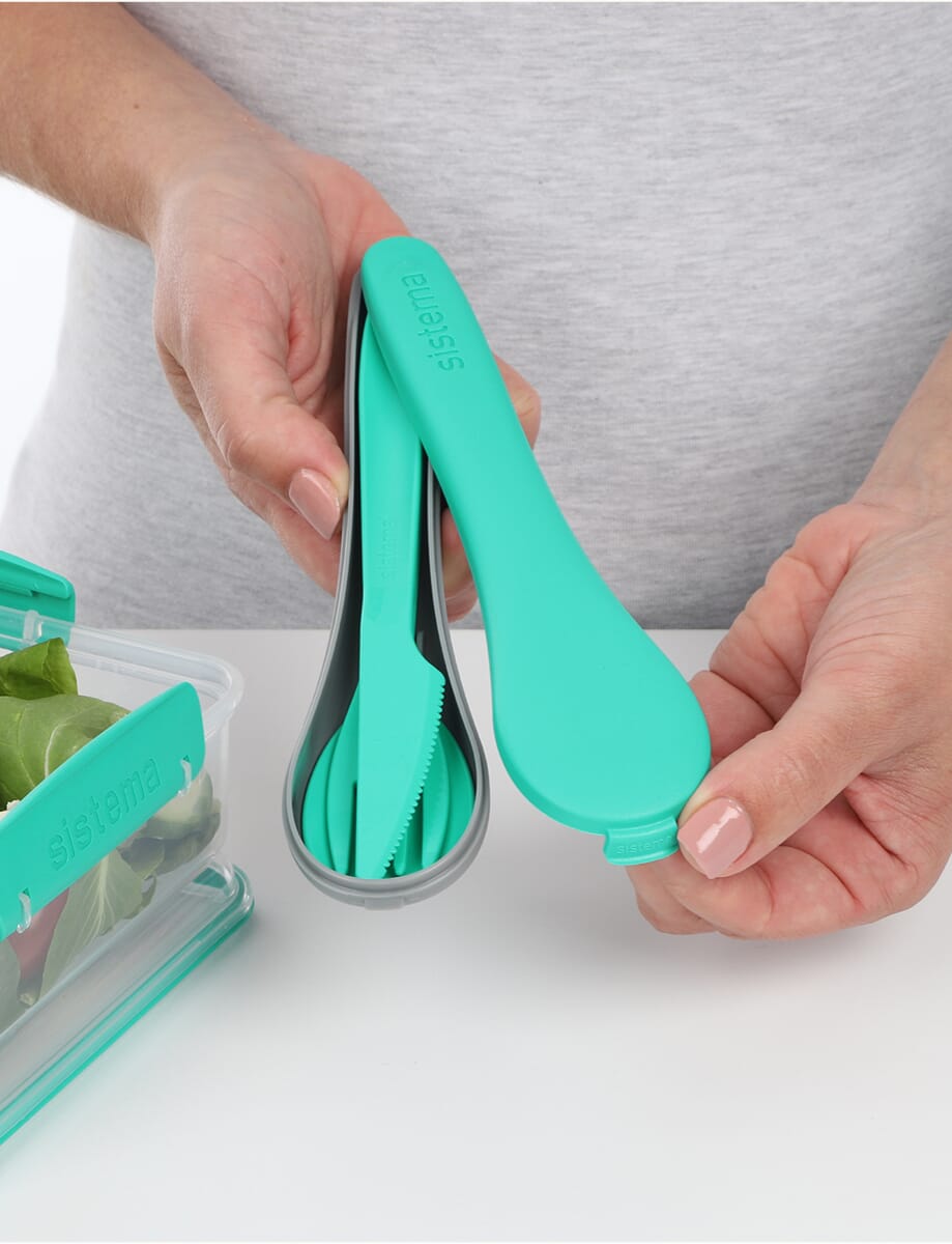 Sistema Cutlery Set – BPA Free Plastic Aqua