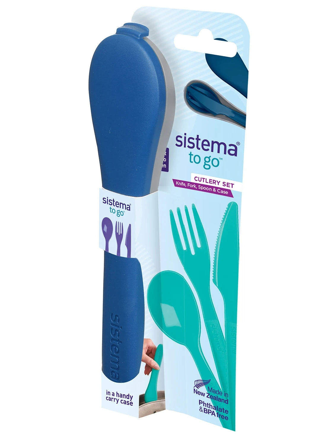 Sistema Cutlery Set – BPA Free Plastic Navy
