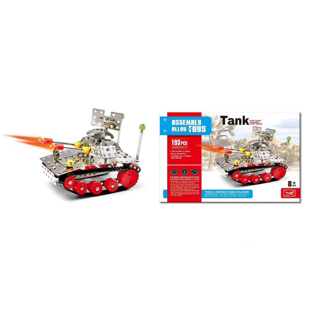 Assembly Alloy Toys Meccano Tank Construction Kit – 193 Pcs