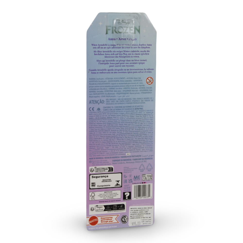 Mattel Disney Frozen Anna Fashion Doll