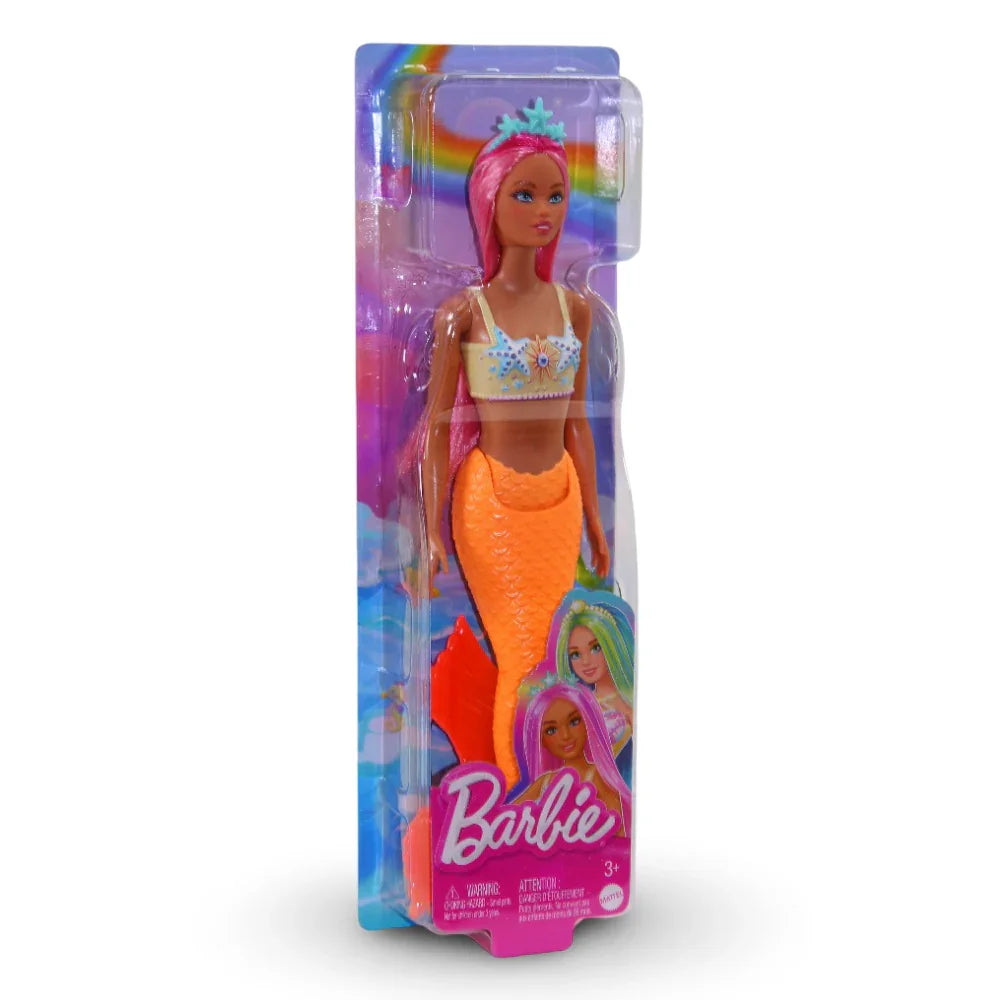 Mattel Barbie Mermaid Doll – Pink Fantasy Hair & Headband Accessory