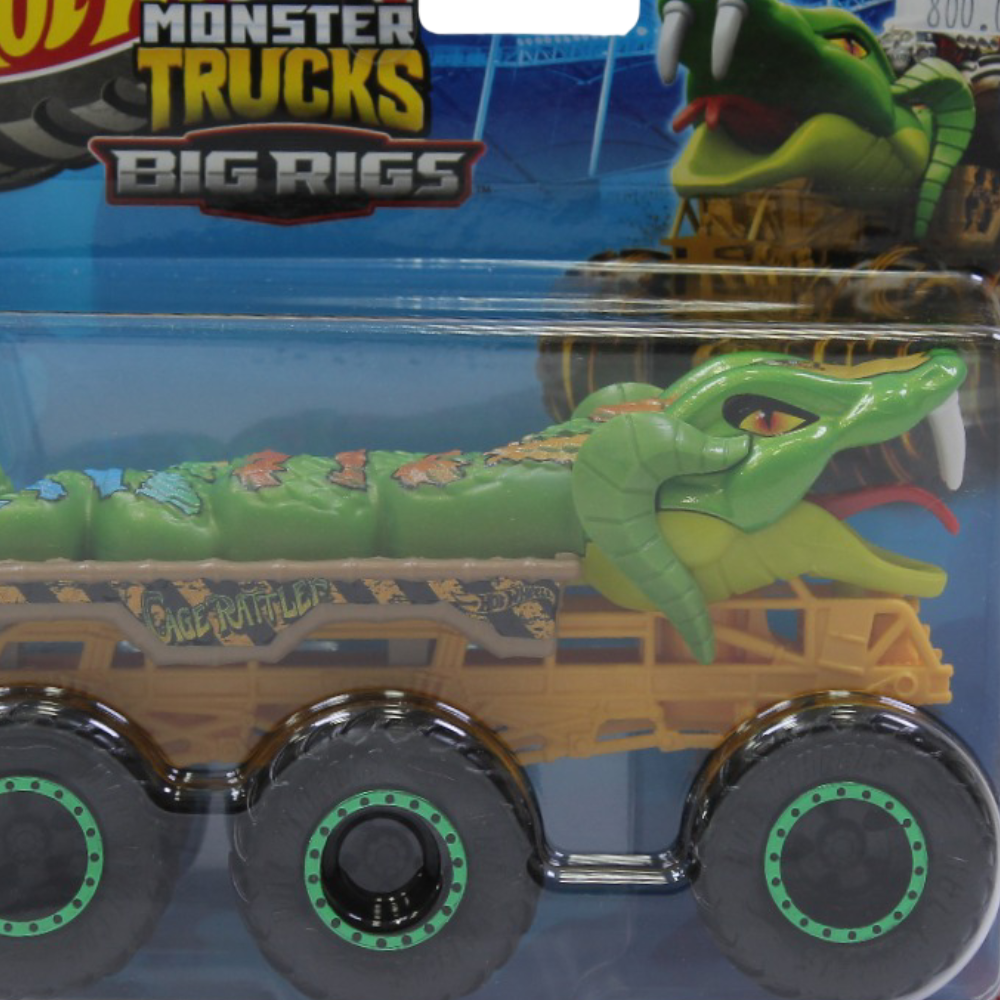 Mattel Hot Wheels Monster Trucks Big Rigs Cage Rattler