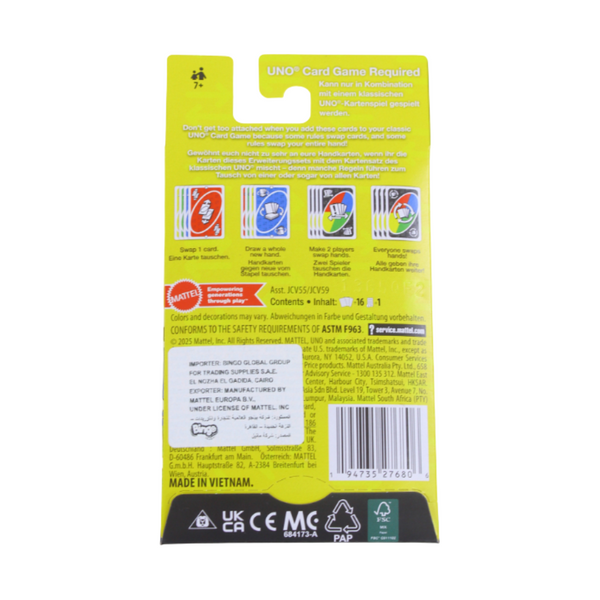 Mattel Uno Add-On Packs! - Swap Pack Card Game