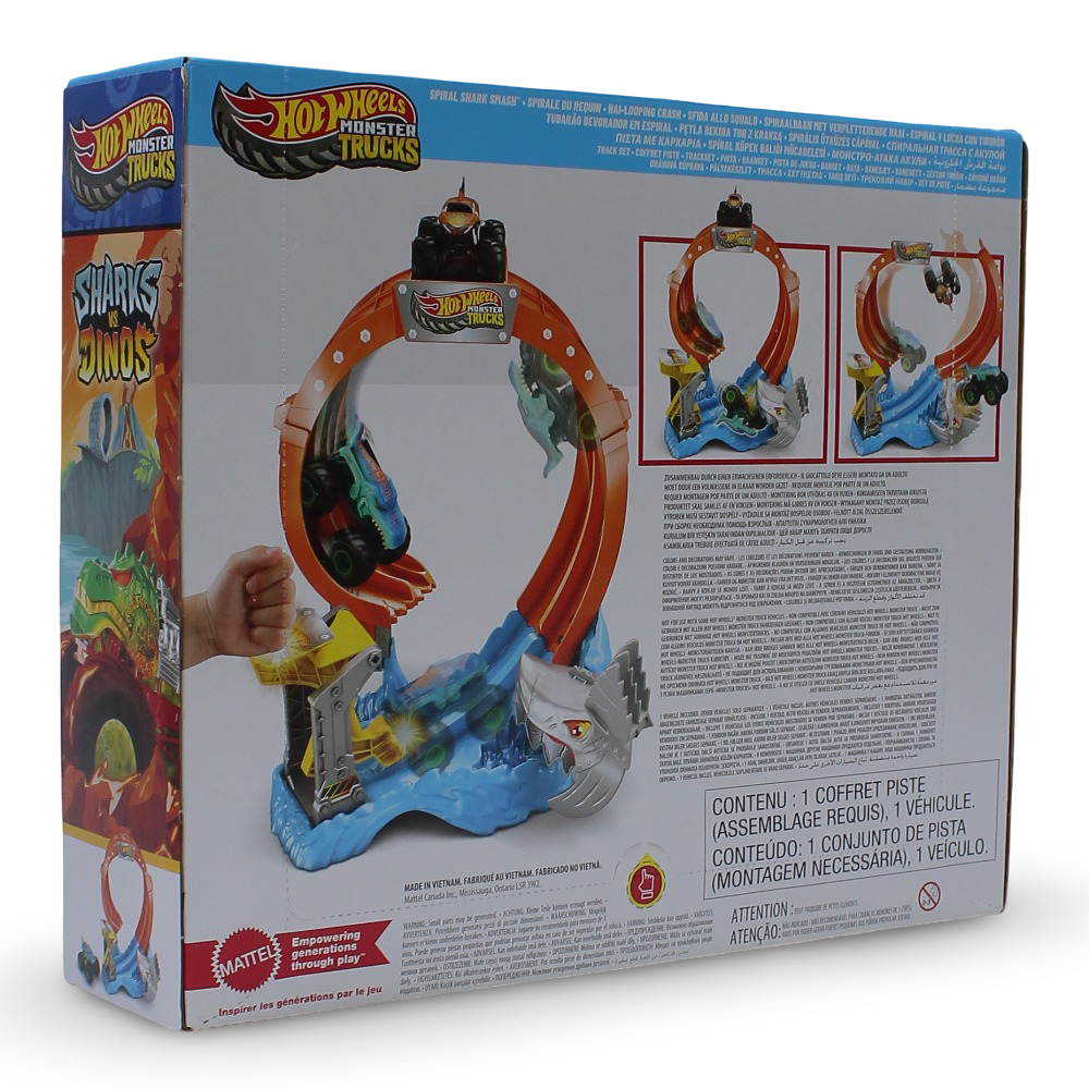 Mattel Hot Wheels Monster Trucks Sharks vs. Dinos