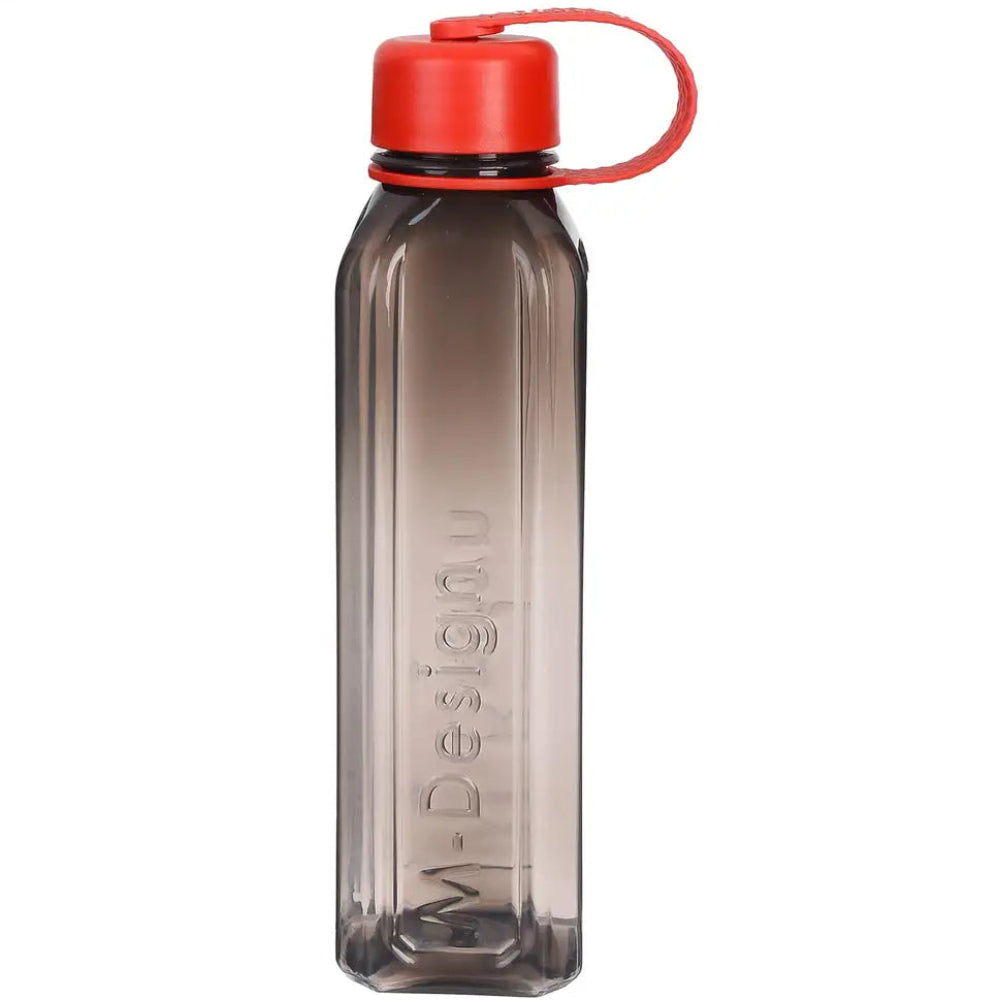 M-Design Square Bottle with Strap 650ml – Black