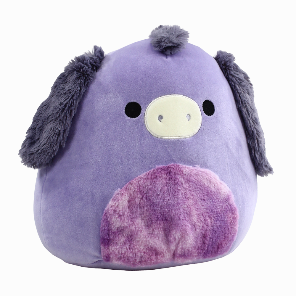 Squishmallows Plush Figure Purple Donkey With Tie-Dye Belly Deacon 30cm Jazwares