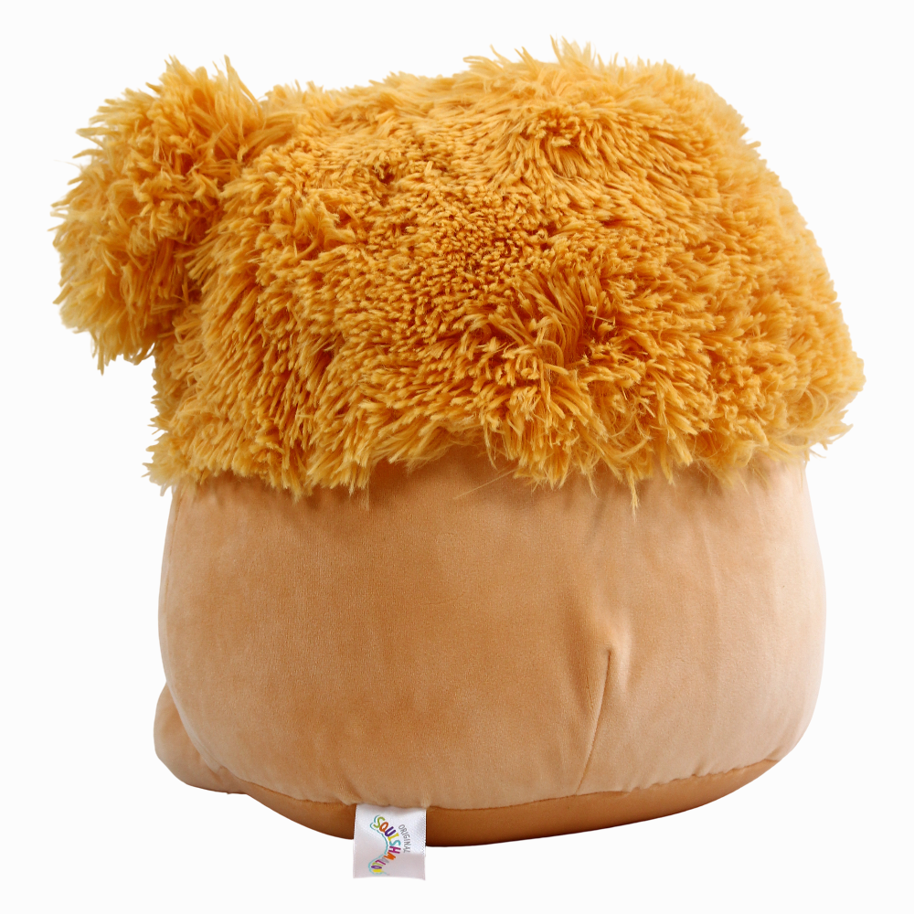Squishmallows Plush Figure Light Orange Bigfoot With Flower Pin Shasta 30cm Jazwares