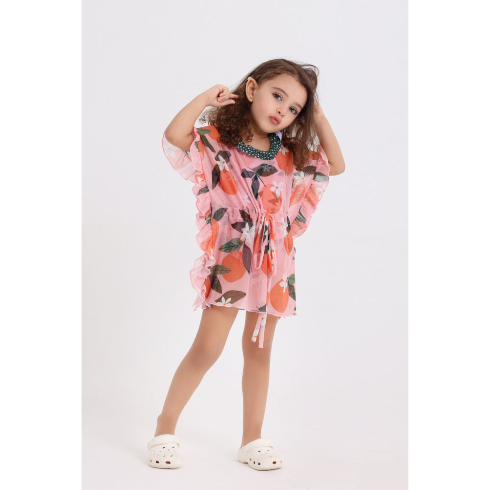 Baby Girls Tulle Swimwear – Pink Printed
