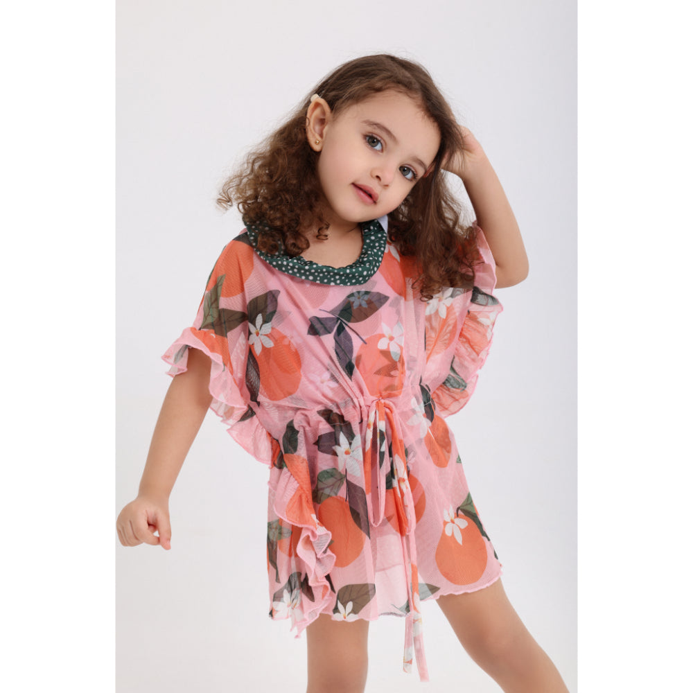 Baby Girls Tulle Swimwear – Pink Printed