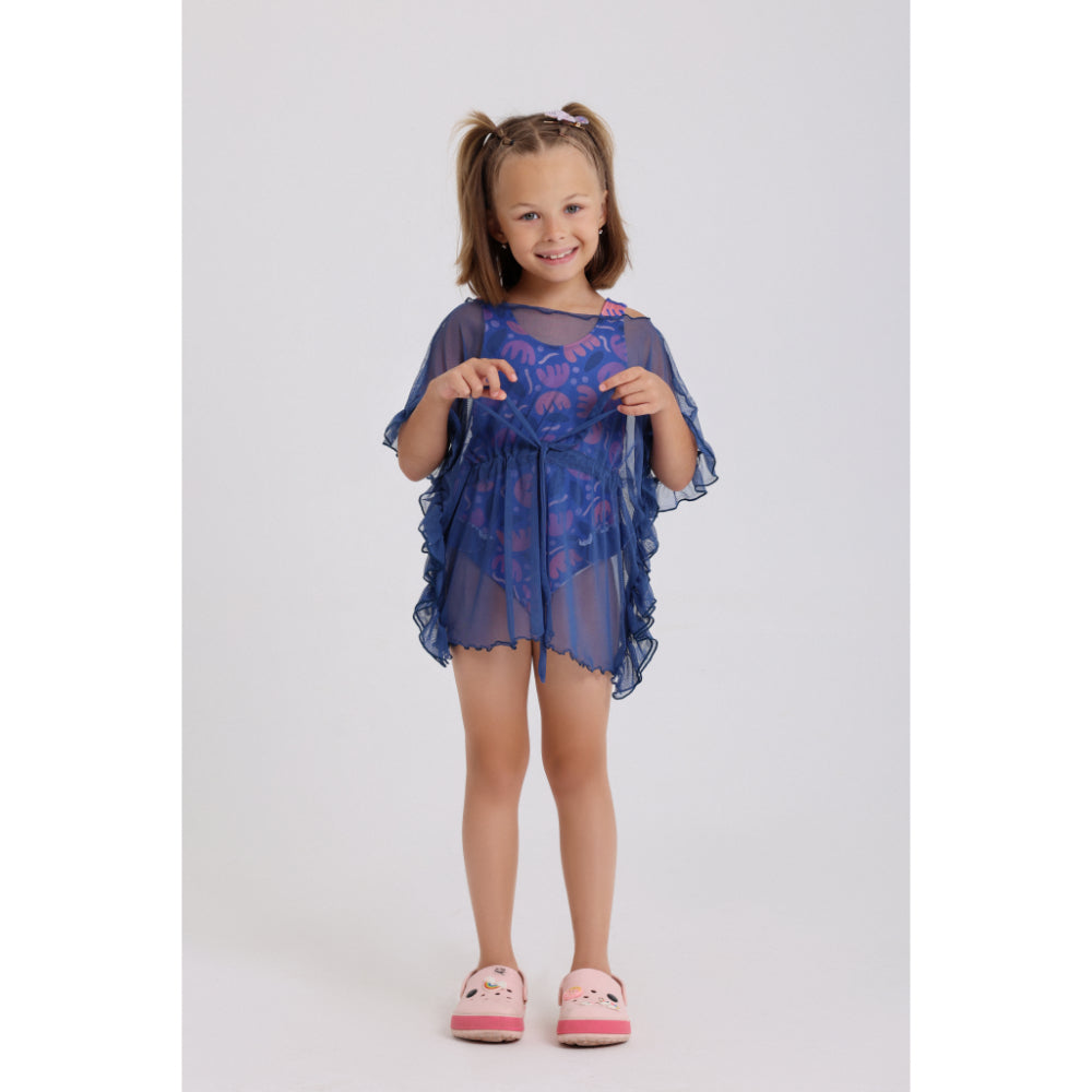 Girls Tulle Cover-Up – Indigo - Clothing - Playmore