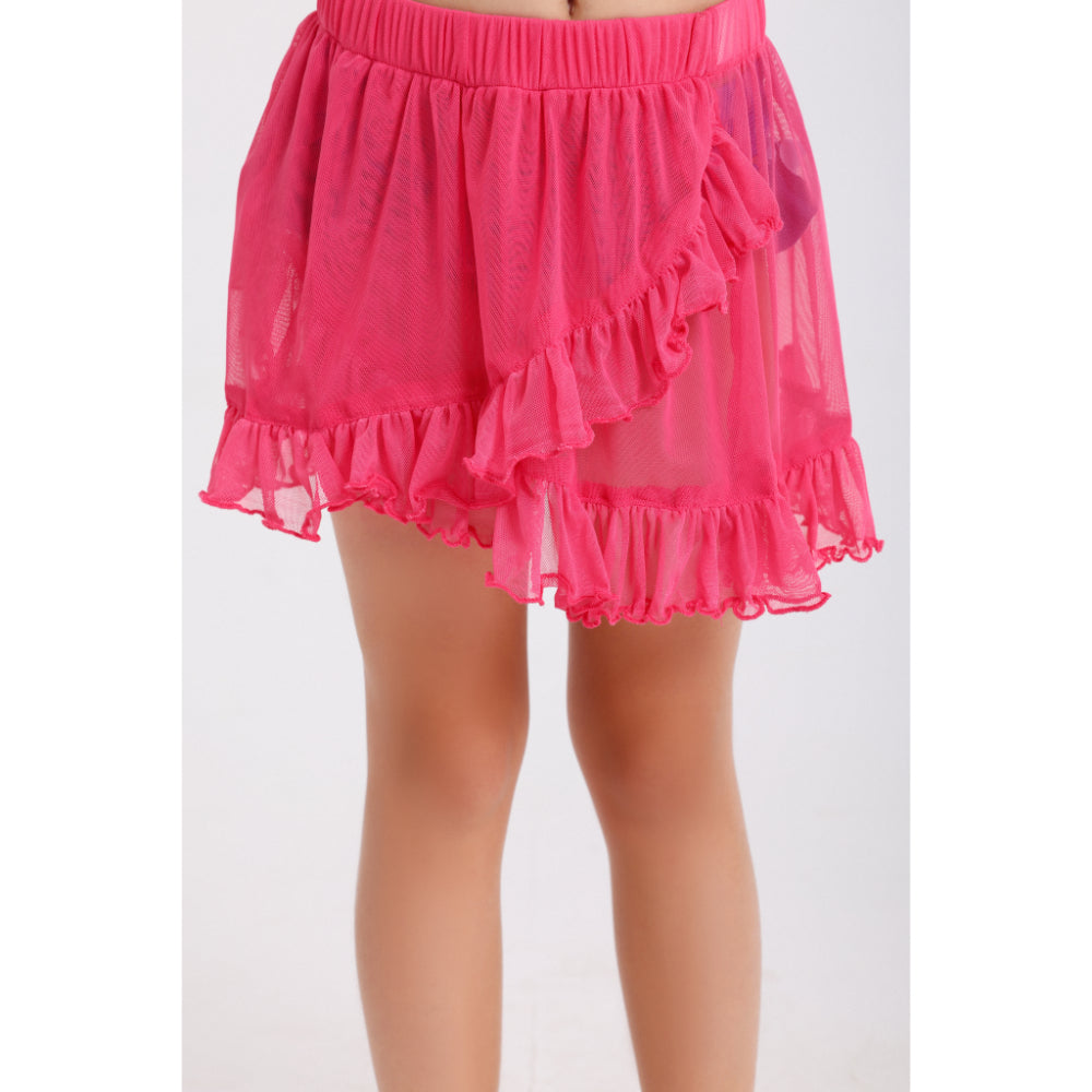 Girls Tulle Cover-Up – Fuchsia - Clothing - Playmore