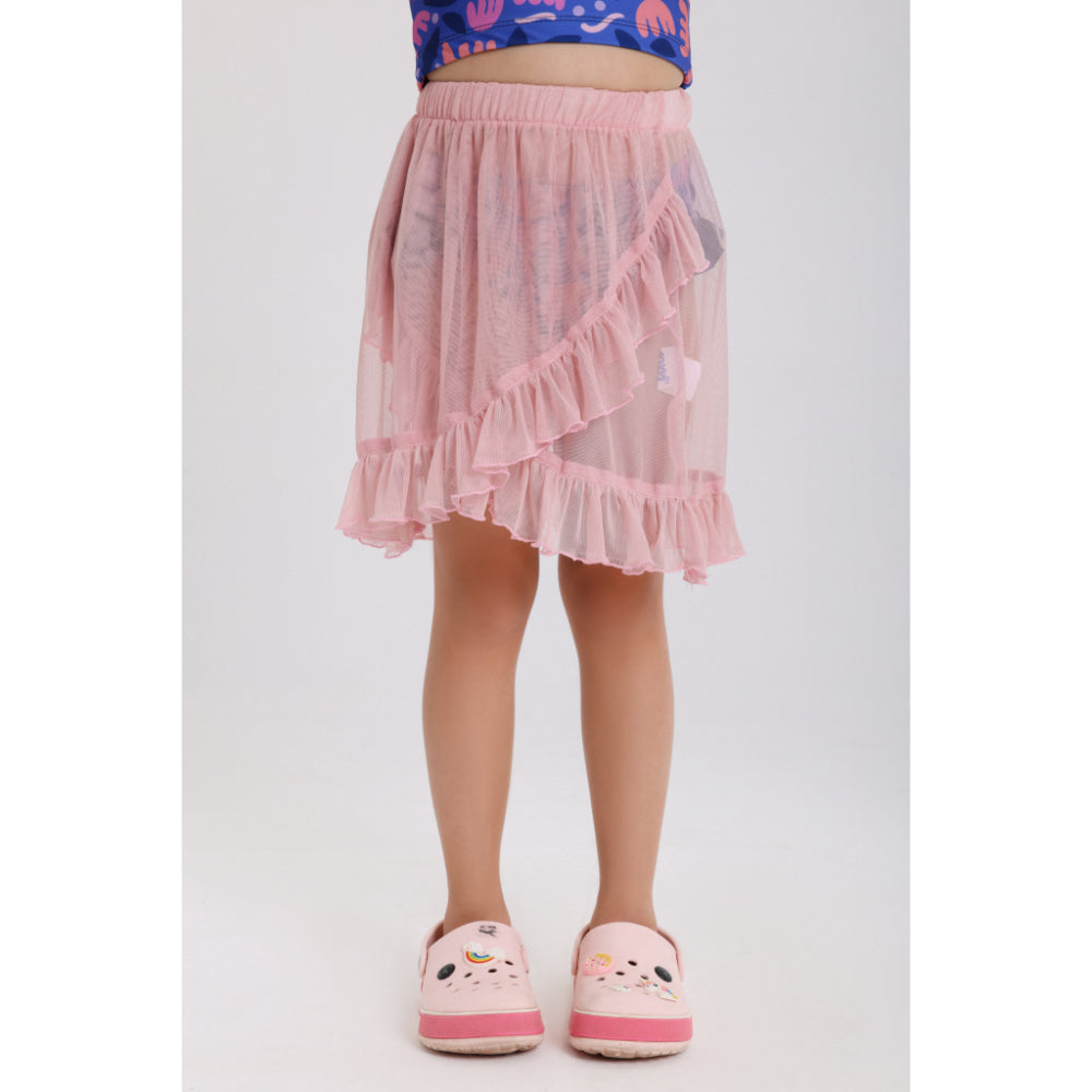 Girls Tulle Cover-Up – Dusty Pink - Clothing - Playmore