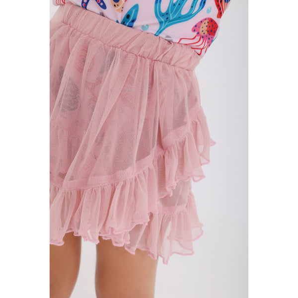 Baby Girls Tulle Cover-Up – Dusty Pink