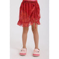 Girls Tulle Cover-Up – Maroon Printed