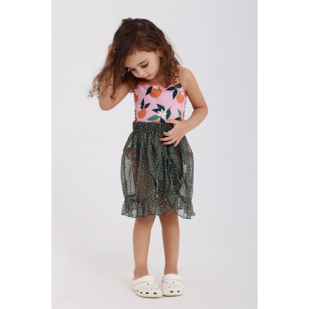 Baby Girls Tulle Cash Mayo – Olive