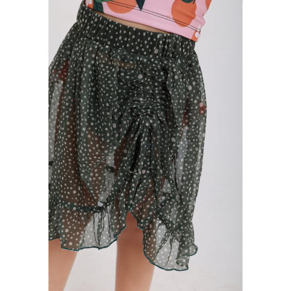 Baby Girls Tulle Cover-Up – Olive