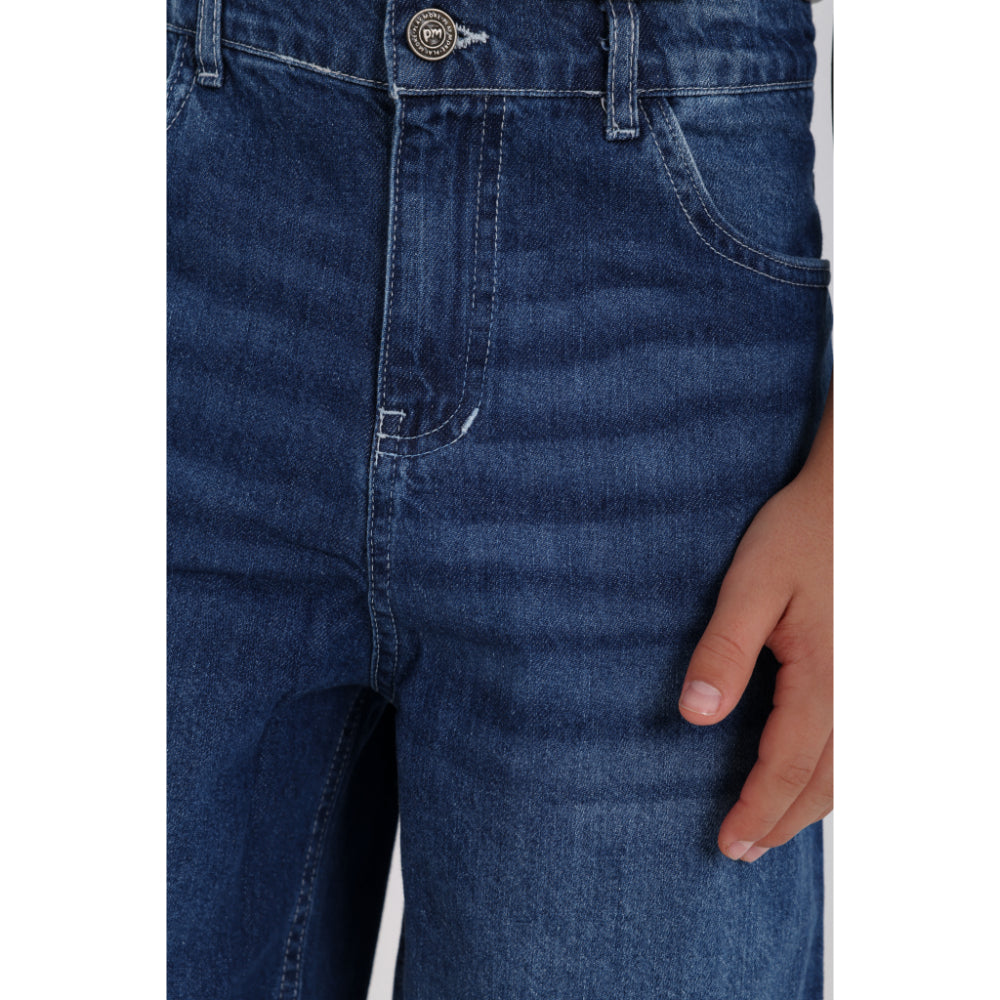 Boys Cotton Denim Short – Blue