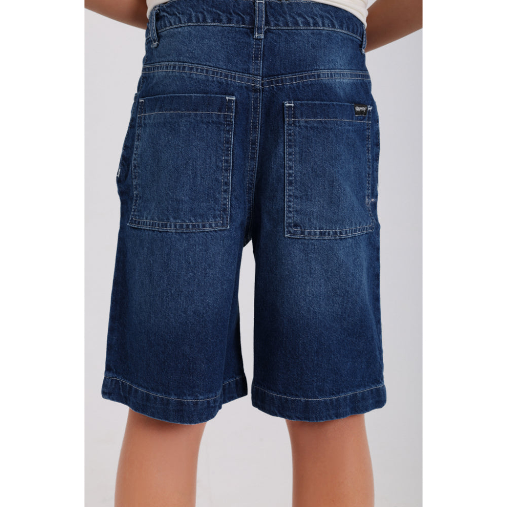 Boys Cotton Denim Short – Blue