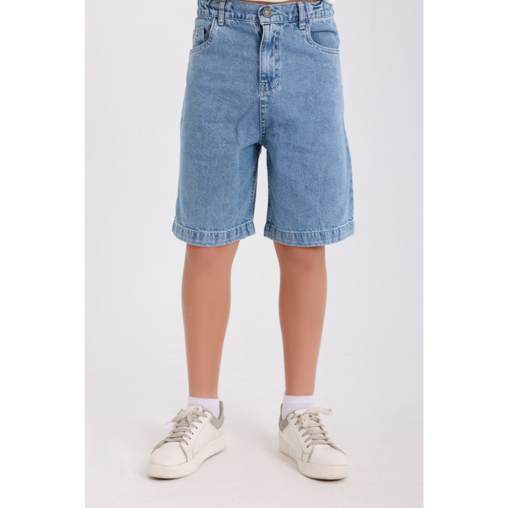 Boys Denim Shorts – Light Blue