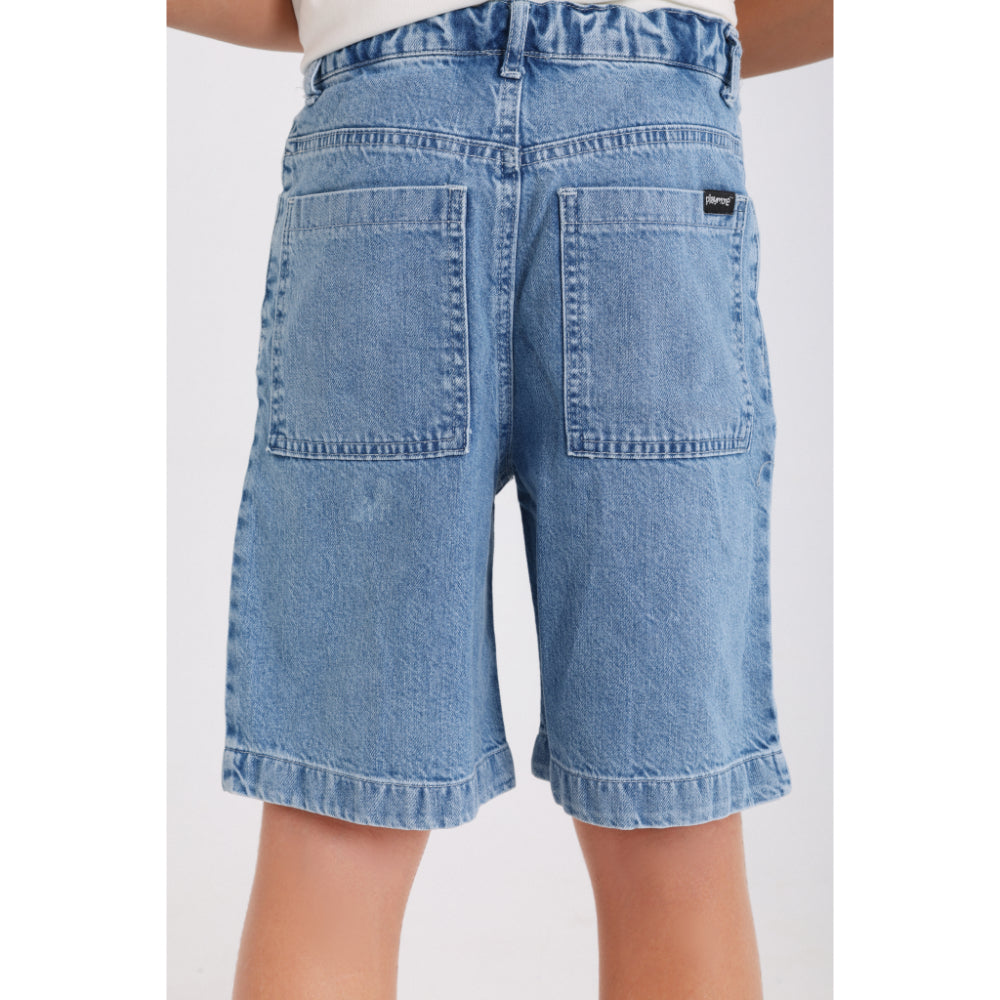 Boys Denim Shorts – Light Blue