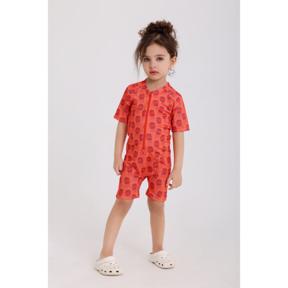 Unisex Baby Swimsuit – Orange