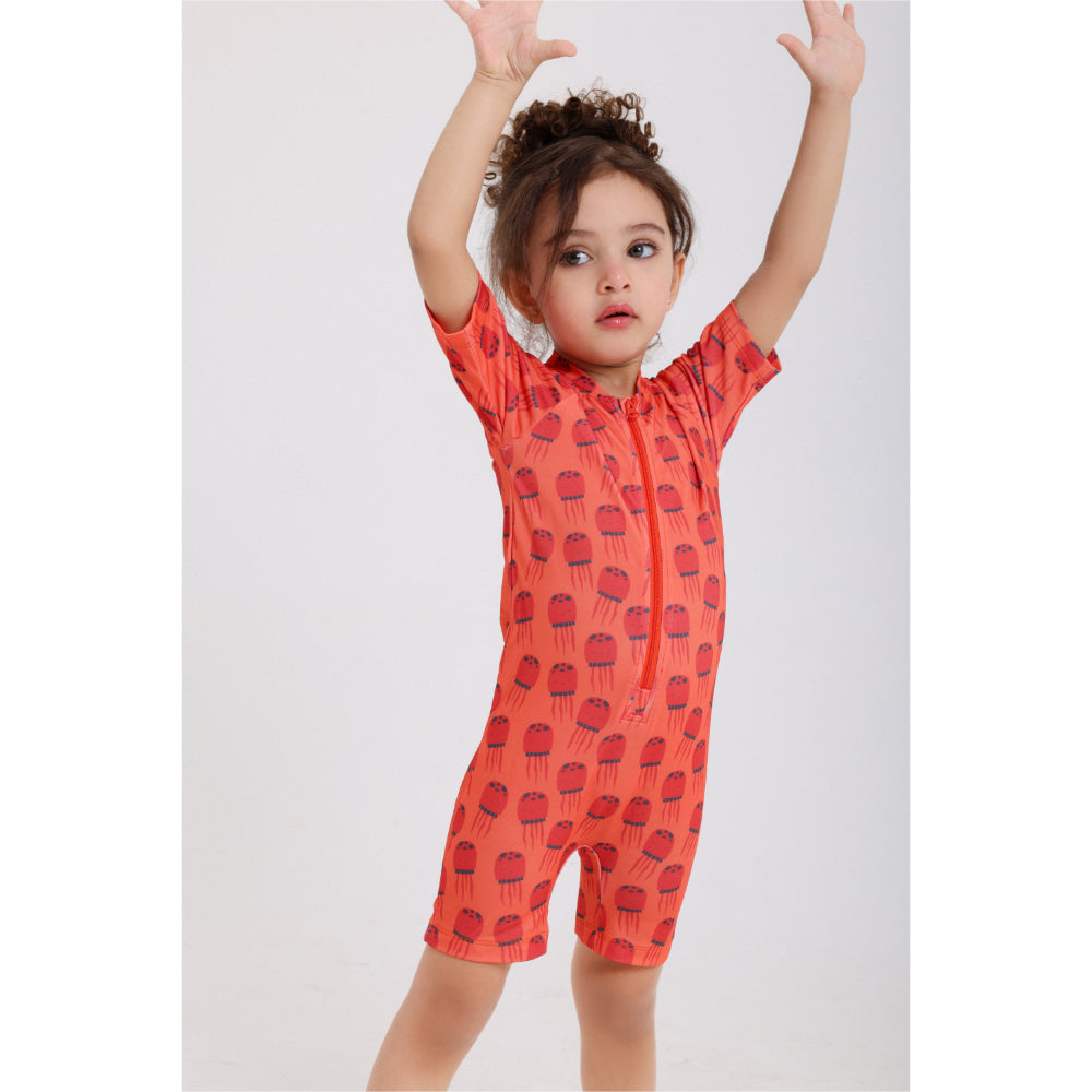 Unisex Baby Swimsuit – Orange