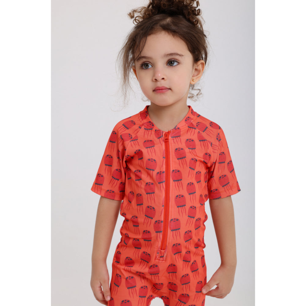 Unisex Baby Swimsuit – Orange