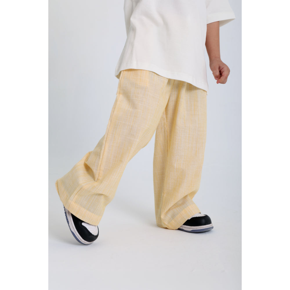 Unisex Baby Cotton Pants – Yellow - Clothing - Playmore