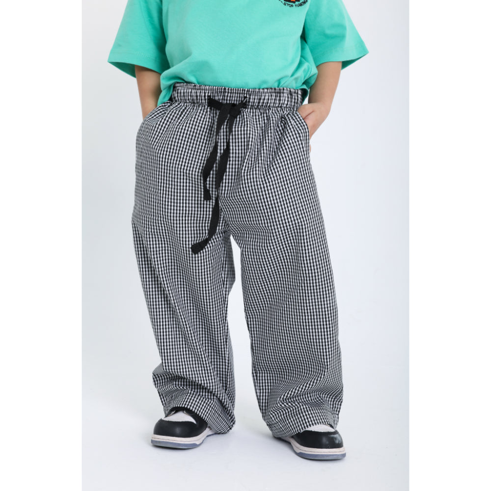 Unisex Baby Cotton Pants – Black & White - Clothing - Playmore