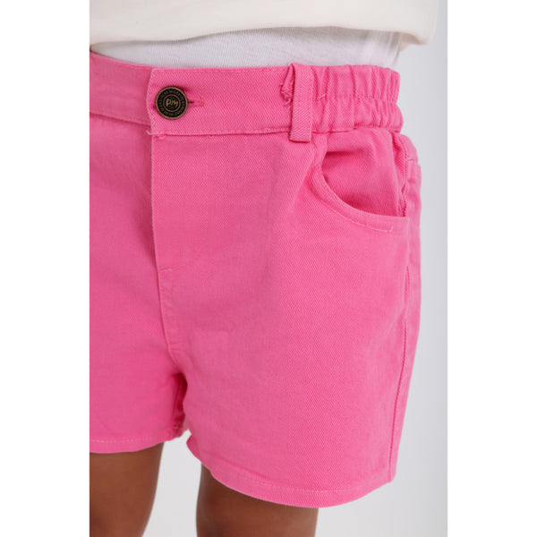 Baby Girls Gabardine Shorts – Fuchsia