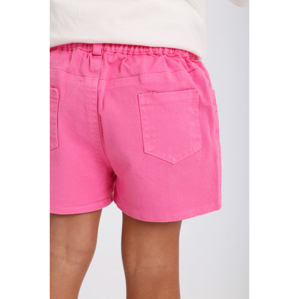 Baby Girls Gabardine Shorts – Fuchsia