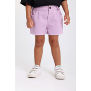 Baby Girls Gabardine Shorts – Purple