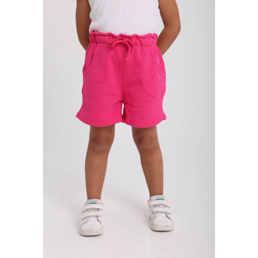 Unisex Baby Fuchsia Cotton Short - Clothing - Playmore