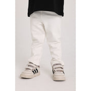 Unisex Interlock Fur Leggings – Off-White