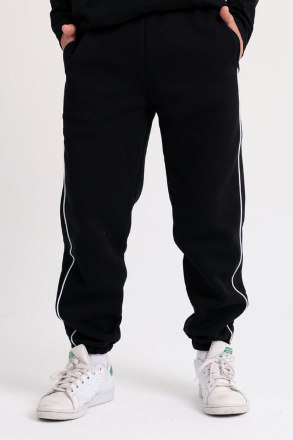 Boys Cotton Sweatpants – Black