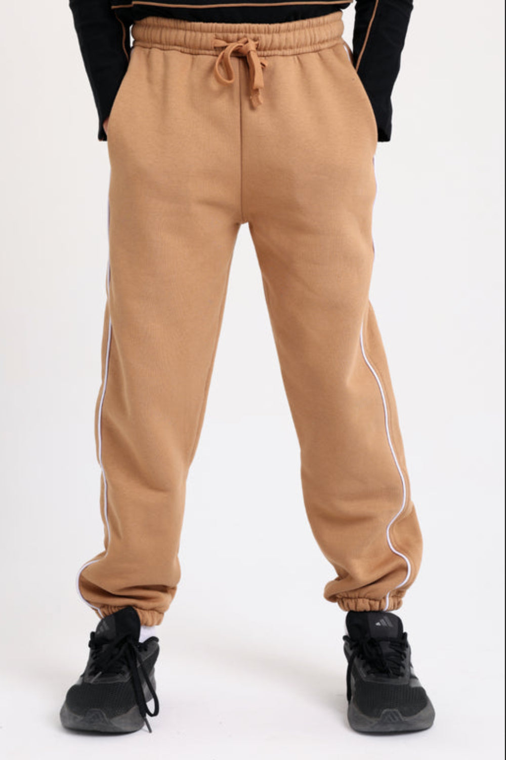 Boys Cotton Sweatpants – Camel