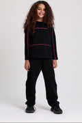 Unisex Barrel Fit Pants – Black